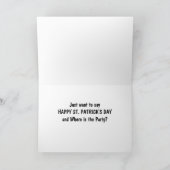 CARTE **GROUPE CHAT** VEUT DIRE HEUREUX ST PATRICK'S DAY (Intérieur)