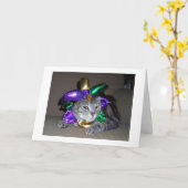 CARTE **GROUPE CHAT** VEUT DIRE HEUREUX ST PATRICK'S DAY (Fleur jaune)