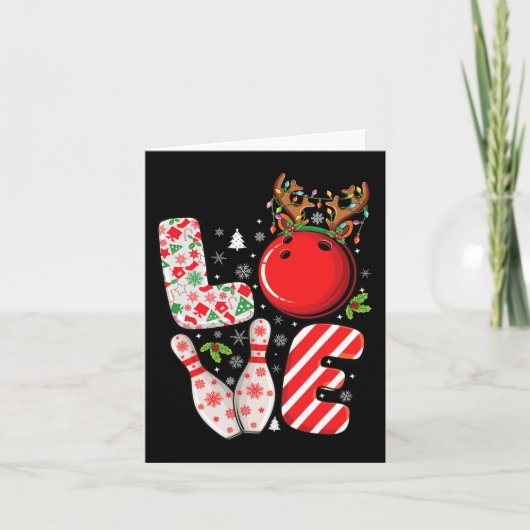 Carte Groupe correspondant xmas Bowling ball et épingles (Devant)