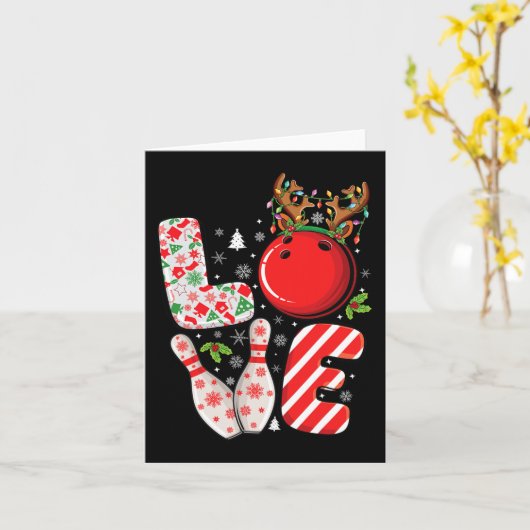Carte Groupe correspondant xmas Bowling ball et épingles (Fleur jaune)