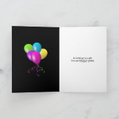 Carte Groupe de ballon d'anniversaire de groupe (Intérieur)