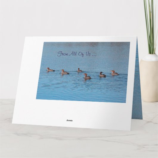 Carte Groupe De Canards (Dos)