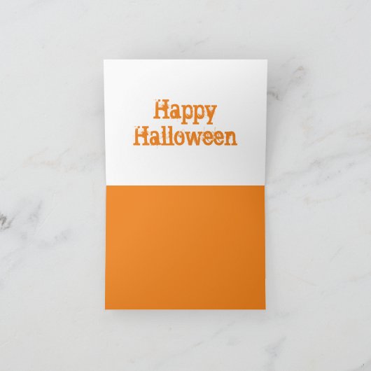 Carte Groupe de Citrouilles pétillants avec cadre torsad (Intérieur)