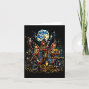 Carte Groupe de écrevisses Rétro 80 Moon Cajun Fruits de