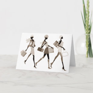 Carte GROUPE DE FILLES POUR LE 40ème DE MME