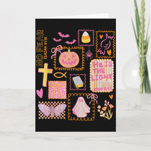 Carte Groupe de jeunes chrétiens Foi Église d'automne Mi