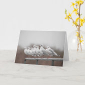 Carte Groupe de mouettes (Fleur jaune)