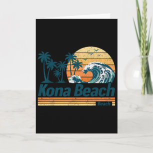 Carte Groupe de plage de Kona, vacances d'été en famille