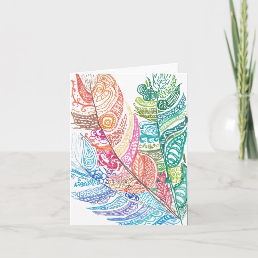 Carte Groupe de plumes (Devant)