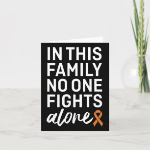Carte Groupe de soutien à la famille du ruban orange