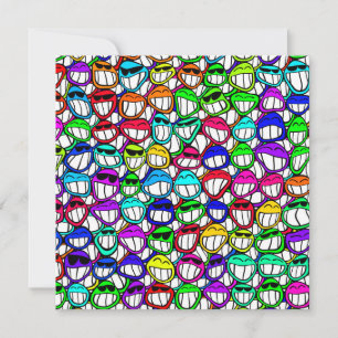 CARTE GROUPE D'FACES COOL