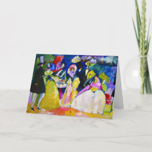 Carte Groupe en Crinolines par Wassily Kandinsky