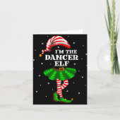 Carte Groupe familial Je suis la danseuse Elf Christmas (Devant)