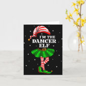 Carte Groupe familial Je suis la danseuse Elf Christmas (Fleur jaune)