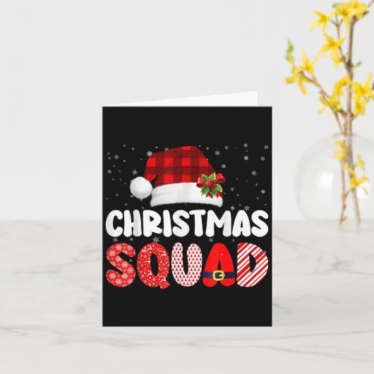 Carte Groupe Famille De L'Escadron De Noël Correspondant (Fleur jaune)