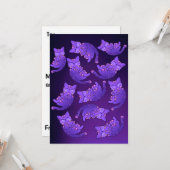 Carte Groupe mignon pourpre Neon Kitten (Devant/Arrière en situation)