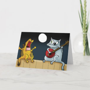 Carte Groupe musical de cat