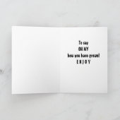 Carte GROUPE OU COUPLE DONKEY HEUREUX *16e* Anniversaire (Intérieur)