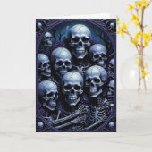 Carte Groupe Selfie Halloween (Fleur jaune)