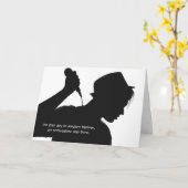 Carte Groupe Vocalist Front d'Entertainer Birthday (Fleur jaune)