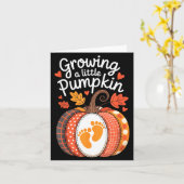 Carte Growing A Little Pumpkin Maternity Pregnancy Thank (Fleur jaune)