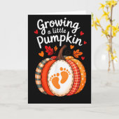 Carte Growing A Little Pumpkin Maternity Pregnancy Thank (Fleur jaune)