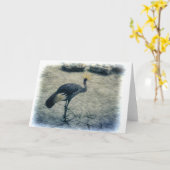 Carte Grue de la Couronne d'Afrique de l'Est (Fleur jaune)