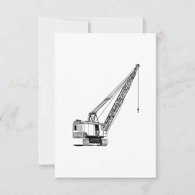 Carte Grue de levage industrielle (Devant)