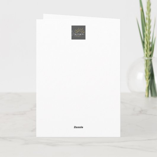 Carte Grumpy African Barbe Owlet Design (Dos)