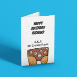 Carte Grumpy Boyfriend<br><div class="desc">Drôle carte d'anniversaire personnalisable pour l'homme grincheux dans votre vie! "Joyeux anniversaire (... ..) A.K.A M. Cranky Pants"</div>