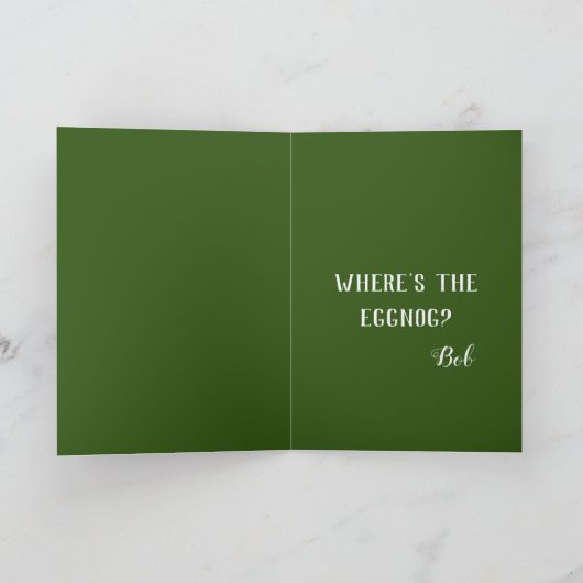 Carte Grumpy Chat noir drôle Noël (Intérieur)