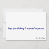 Carte Grumpy Ginger Cat Birthday Humor (Dos)