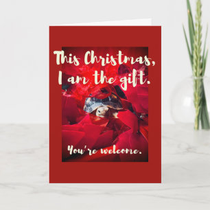 Carte Grumpy mignon bébé Sulcata Tortoise Cadeau de Noël
