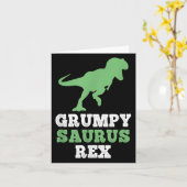 Carte Grumpysaurus Rex Dino Dinosaur Funny Grumpysaurus (Fleur jaune)