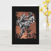 Carte Grunge de motocross (Fleur jaune)