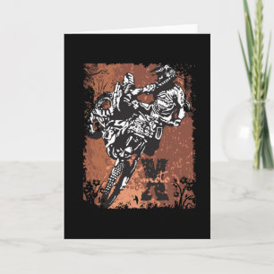 Carte Grunge de motocross
