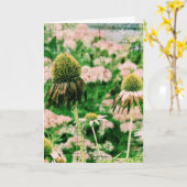 Carte Grunge des Confleurs, Anniversaire (Fleur jaune)