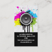 Carte grunge d'industrie musicale (Dos)