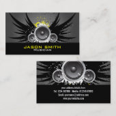 Carte grunge d'industrie musicale (Devant / Derrière)