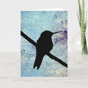 Carte Grunge Hummingbird, Anniversaire allemand