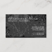 carte grunge noire et blanche de rendez-vous (Dos)