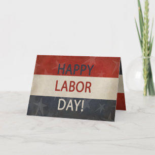 Carte Grunge patriotique Bonne Fête du Travail !