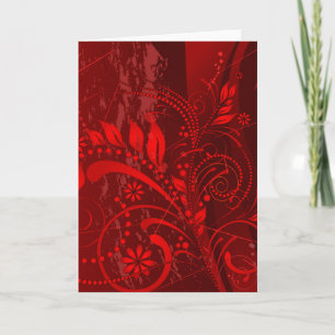 Carte grunge rouge