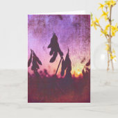 Carte Grunge Sunset Soja (Fleur jaune)
