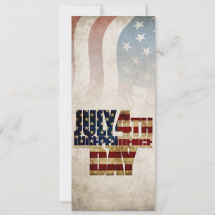 Carte Grunge USA juillet 4 Juillet Indépendance Graphiqu