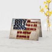 Carte Grunge USA juillet 4 Juillet Indépendance Graphiqu (Fleur jaune)