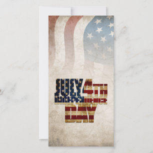 Carte Grunge USA juillet 4 Juillet Indépendance Graphiqu