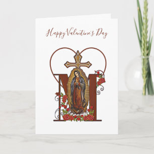 Carte Guadalupe Jour des Valentines Religieux catho