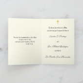 Carte Guadalupe Messe de Sympathie espagnole Offrant la (Intérieur)