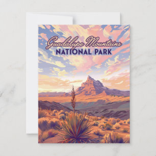 Carte Guadalupe Mountain National Park El Capitan Card